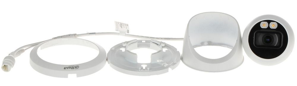 Cameră supraveghere Dahua 2MP Full-Color, LED alb 30m, microfon, IP67, PoE [7]