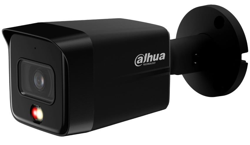 Cameră supraveghere Dahua 6MP, iluminare duală, PoE, microfon, IP67, exterior, neagră [1]