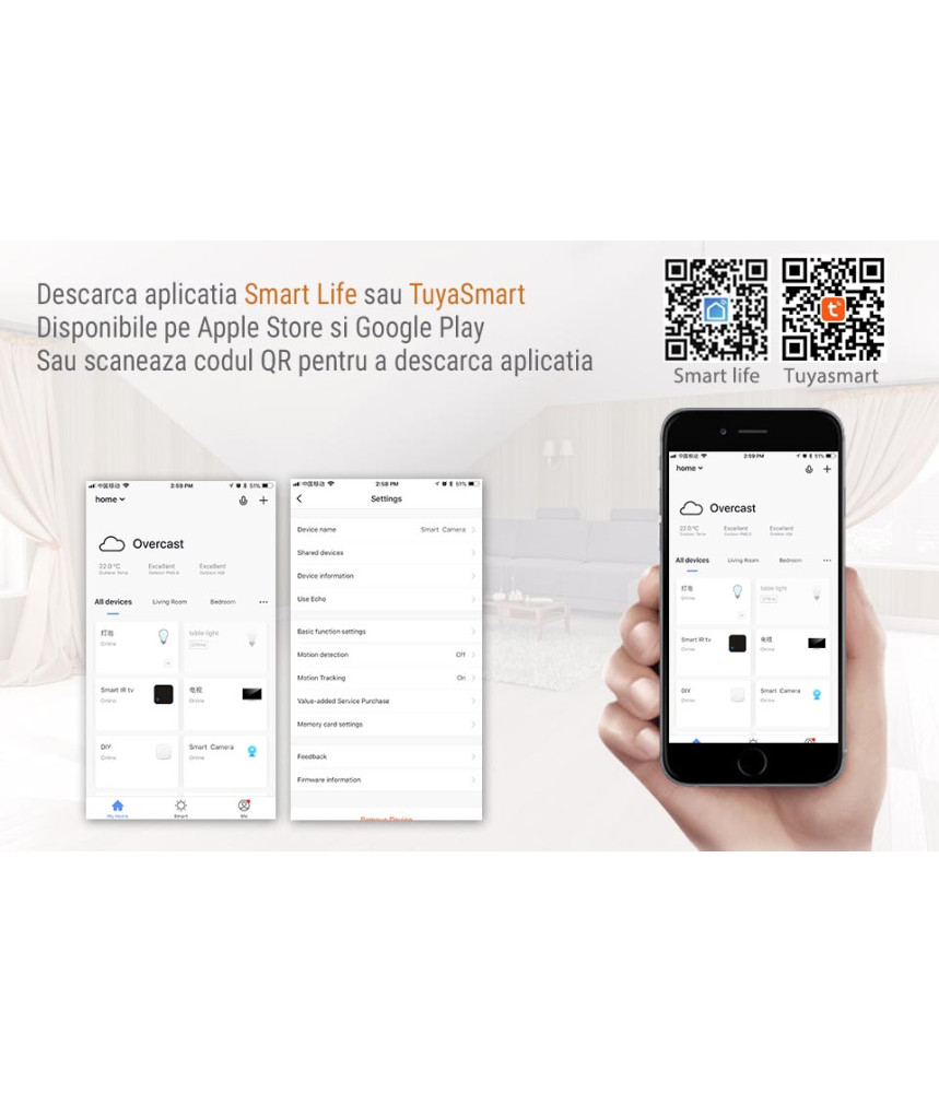 Gateway Hub, ZigBee 3.0, Comptabil HomeKIT, Wi-Fi, Pentru Echipamente Smart WiFi, Aplicatie Tuya, Smart Home, Compatibil iOS, Android @SmartWIZ [3]