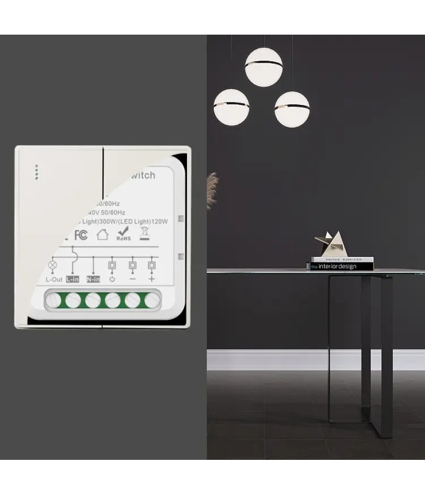 Mini Releu 2 canale, Dimabil banda led, Wi-Fi, inteligent, programabil, Compatibil cu app Tuya, Smart Life, Control vocal, Alexa, Amazon, Google Home, 10A @SmartWiz [4]