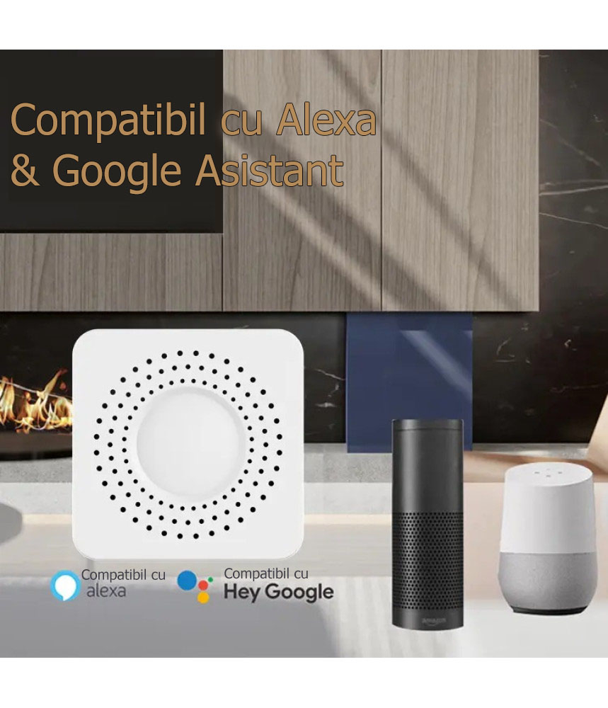 Mini Releu 2 canale, Dimabil banda led, Wi-Fi, inteligent, programabil, Compatibil cu app Tuya, Smart Life, Control vocal, Alexa, Amazon, Google Home, 10A @SmartWiz [5]
