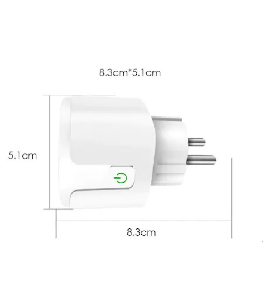 Priza Inteligenta Zigbee Wi-Fi cu Monitorizare Consum, programabil, Compatibil cu app Tuya, Smart Life, Control vocal, Alexa, Amazon, Google Home, 16A @SmartWiz [2]