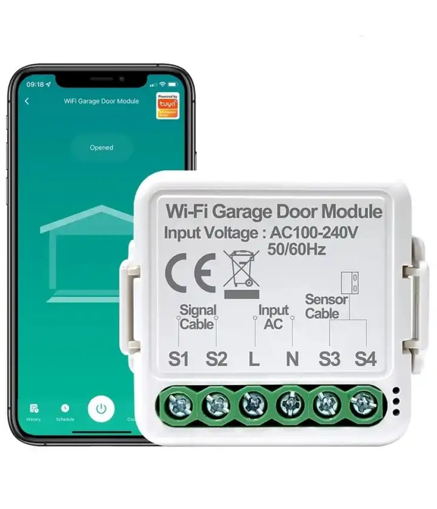 Releu Inteligent WiFi Garaj cu Monitorizare Inchis/Deschis 220V Tuya/SmartLife @SmartWiz [1]