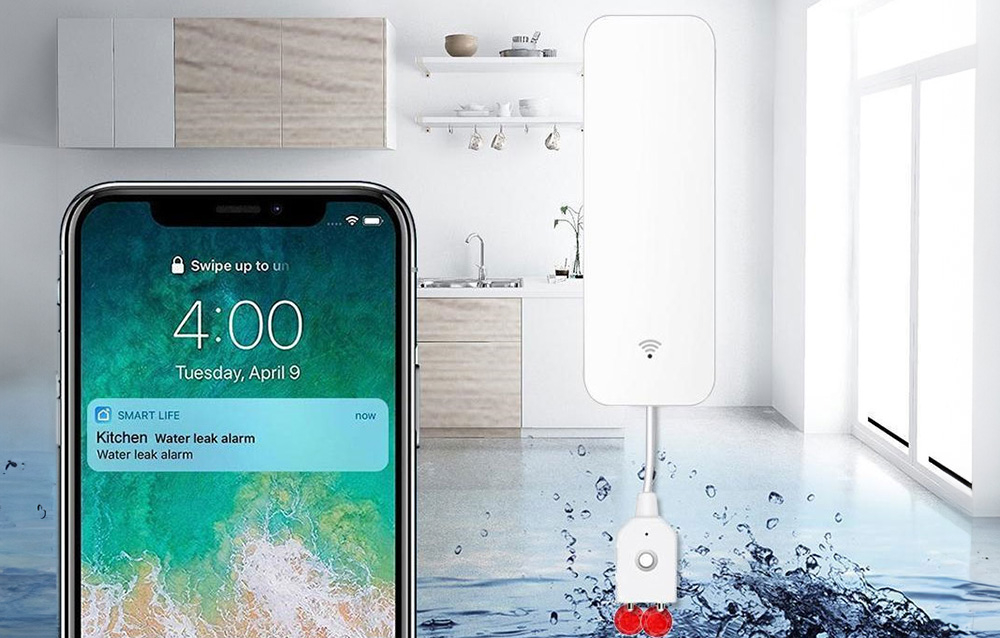 Senzor Apa si Inundatie cu avertizare sonora, Smart, WIFI, SmartLife/Tuya @SmartWiz [4]
