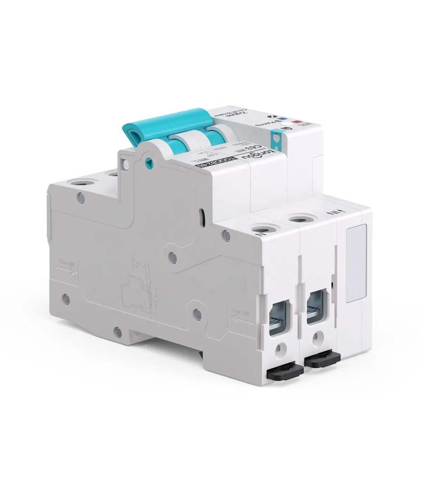 Siguranta Automata Inteligenta Wi-Fi, Monitorizare Curent, MCB, Tuya/Smartlife, 2P Poli, 1P+N, Trifazat, 63A, Compatibila Google Home si Alexa @SmatWiz [3]