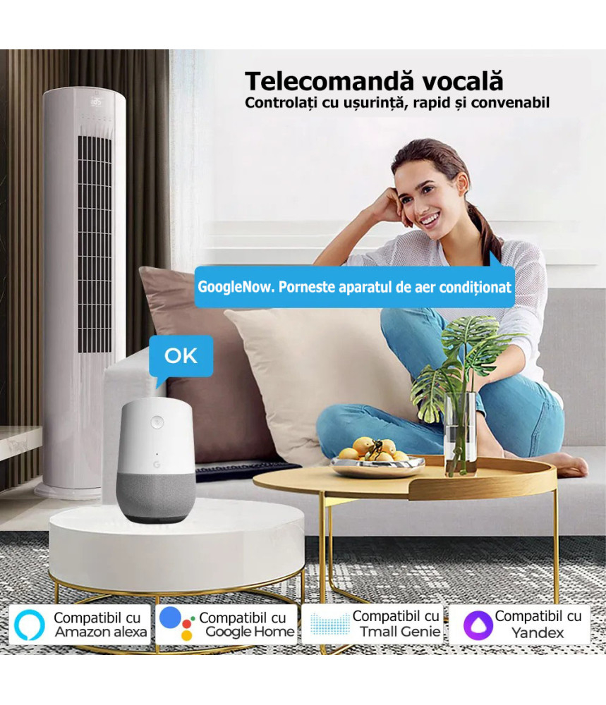 Siguranta Automata Inteligenta WiFi, Monitorizare Consum, Tuya/Smartlife, 2P Pol, 1P+N, Monofazat, 63A, Compatibila Google Home si Alexa @SmartWIZ [3]