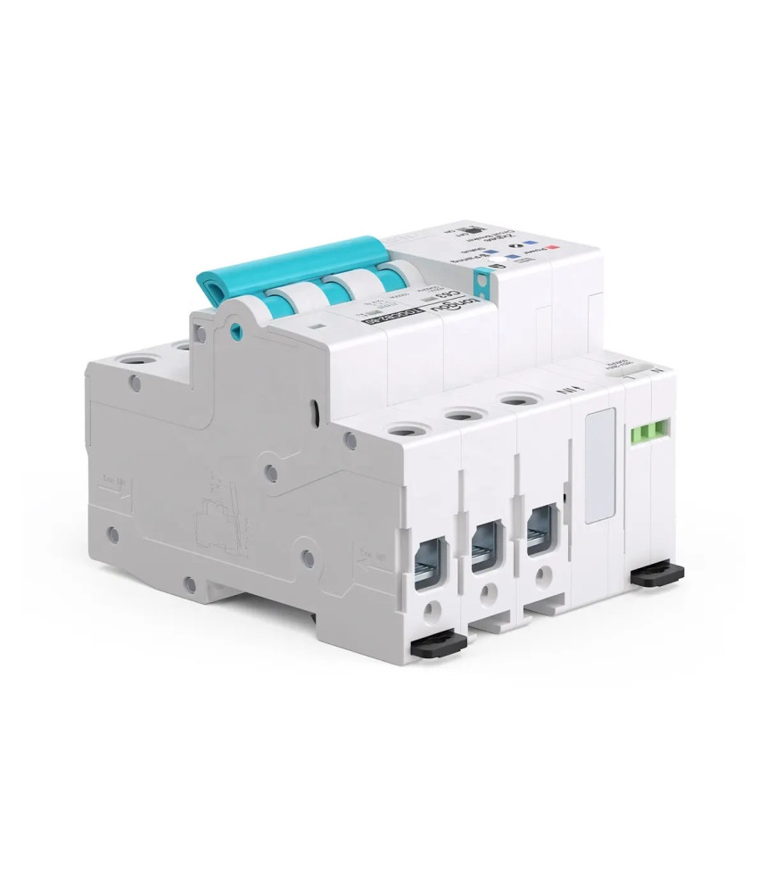 Siguranta Automata Inteligenta ZigBee, Monitorizare Curent, MCB, Tuya/Smartlife, 3P Poli, 2P+N, Trifazat, 63A, Compatibila Google Home si Alexa @SmatWiz [2]