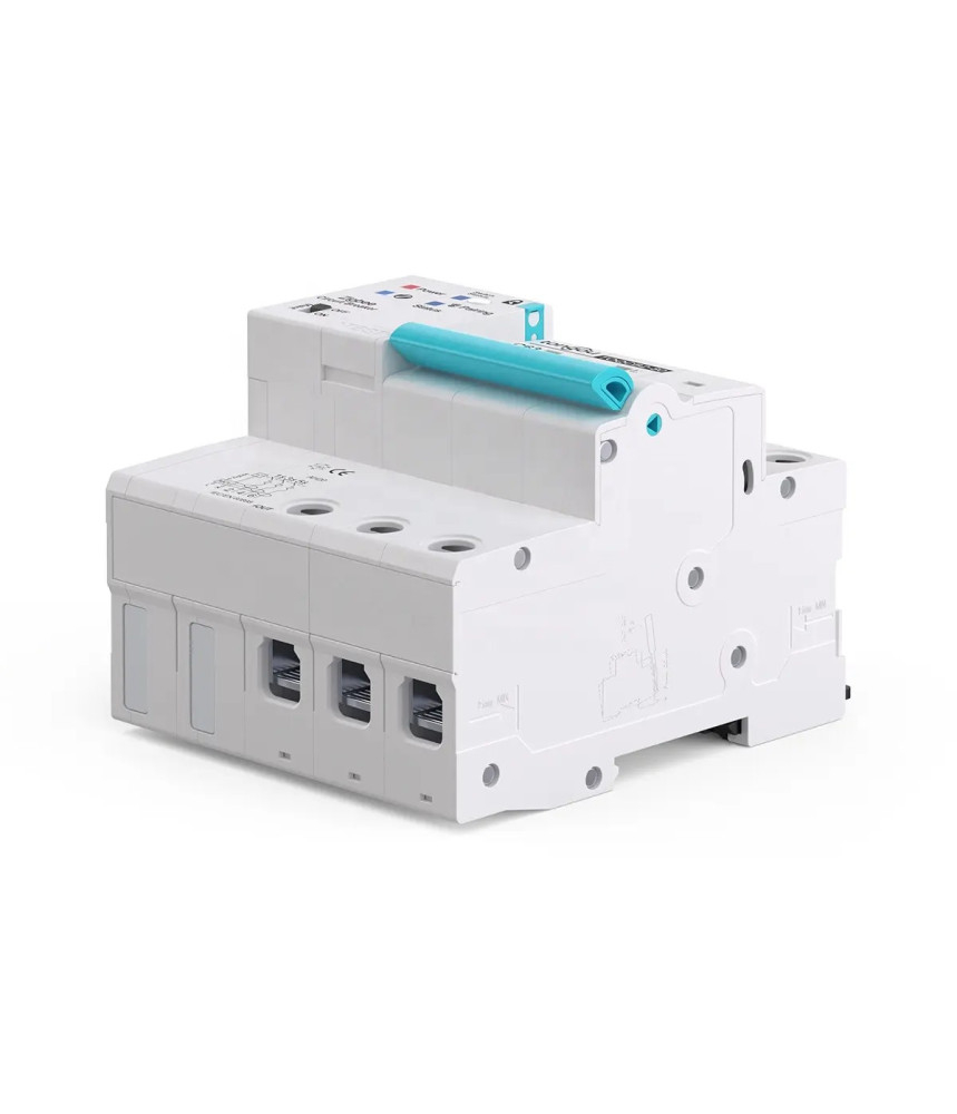 Siguranta Automata Inteligenta ZigBee, Monitorizare Curent, MCB, Tuya/Smartlife, 3P Poli, 2P+N, Trifazat, 63A, Compatibila Google Home si Alexa @SmatWiz [3]