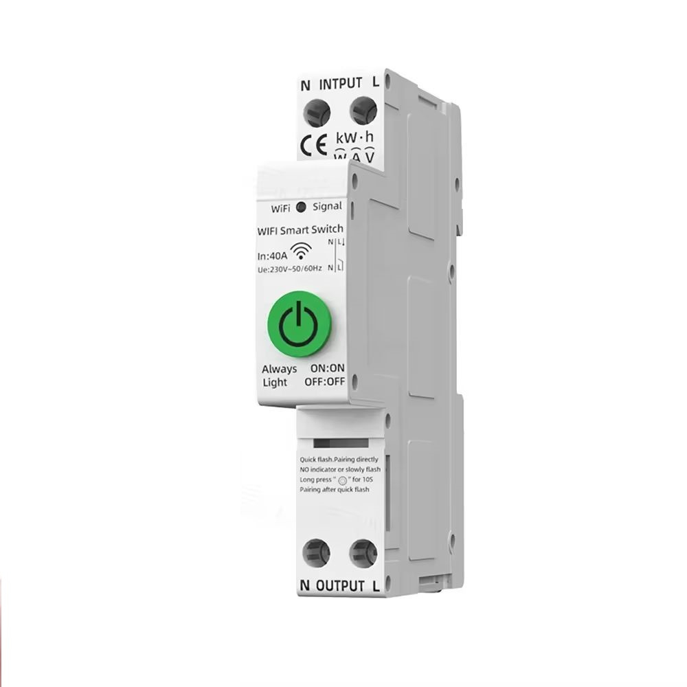 Siguranta Inteligenta, Wi-Fi, 1-40A, 1P, 1P+N, Monitorizare energie, Protectie Supratensiune/Subtensiune, Programare inteligenta, compatibil Tuya, Smart Life APP @SmartWiz [1]