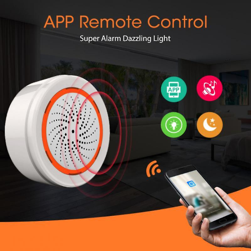 Sirena inteligenta de interior Tuya WiFi, aplicatie de mobil SmartLife @SmartWiz [2]