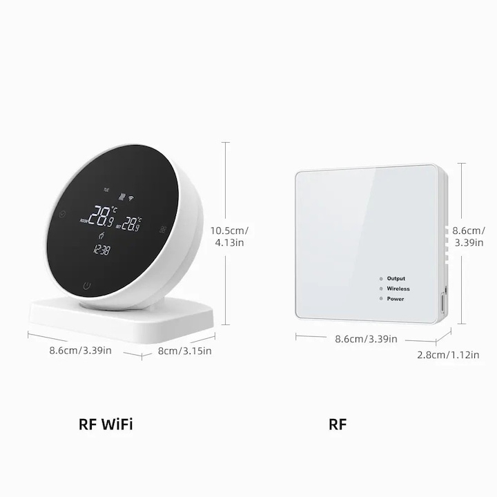 Termostat inteligent S3, Wi-Fi, TUYA, Smart Life, Compatibil cu Alexa, Google Home @SmartWiz [2]