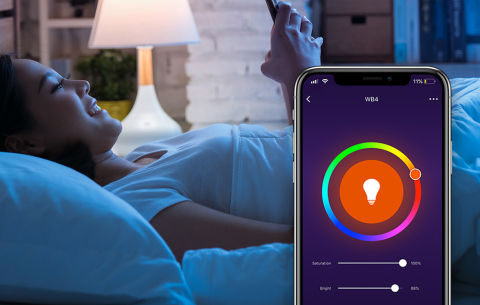 Bec inteligent WiFi RGB LED Gosund WB4-2 E27 Tuya (2 bucati), 8W, 800lm [1]