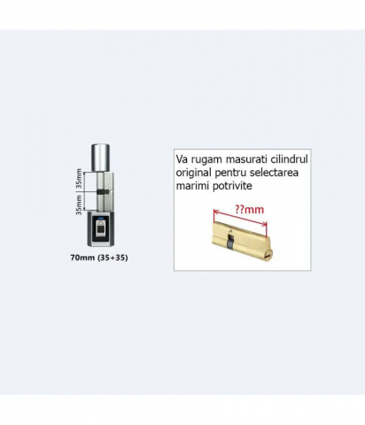 Butuc Inteligent, Marime 70 (35x35) cm, Deschidere cu Amprenta, Cod, Telefon, Cheie, Interior @Smartwiz [3]