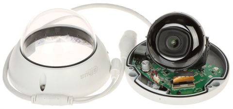 Cameră dome Dahua 4MP, IR 30m, microfon, PoE, IP67, WizSense [2]