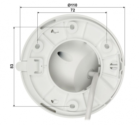 Cameră IP Dahua 2MP, Iluminare Duală 30m, Microfon, PoE, IP67 [6]