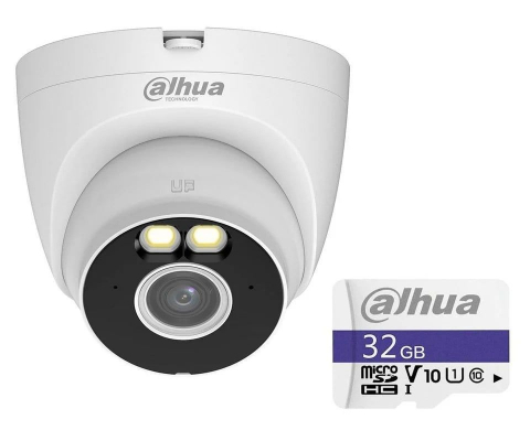 Camere de supraveghere - Cameră WiFi Dahua 2MP Full HD, LED 30m, Full Color + Card microSD 32GB Gratuit