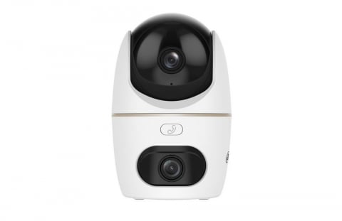 Camere de supraveghere - Cameră Wireless Dahua Dual Lens 3+3MP, IR+LED, Wi-Fi 6, Auto Tracking, Audio