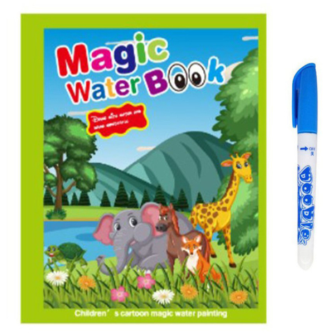 Carte de colorat cu apa Magic Book , Reutilizabila, plina de culori vibrante, Dumbo si prietenii sai [0]