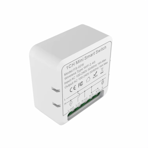 Mini Releu 1 Canal inteligent Wi-Fi, programabil, Compatibil cu app Tuya, Smart Life, Control vocal, Alexa, Amazon, Google Home, 10A @SmartWiz [1]