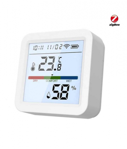 Pachet 1x Termostat inteligent S3, Wi-Fi plus 2x TUYA Senzor Temperatura/Umiditate/Higrometru @Smartwiz [3]