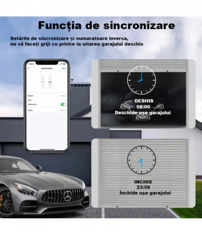 Releu Inteligent ZigBee Garaj / Poarta cu Monitorizare Inchis/Deschis 220V Tuya/SmartLife @SmartWiz [1]