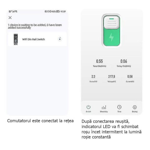 Siguranta Inteligenta, Wi-Fi, 32A, 1P,1P+N, Monitorizare energie, Protectie Supratensiune, Programare inteligenta, compatibil Tuya, Smart Life APP @SmartWiz [4]