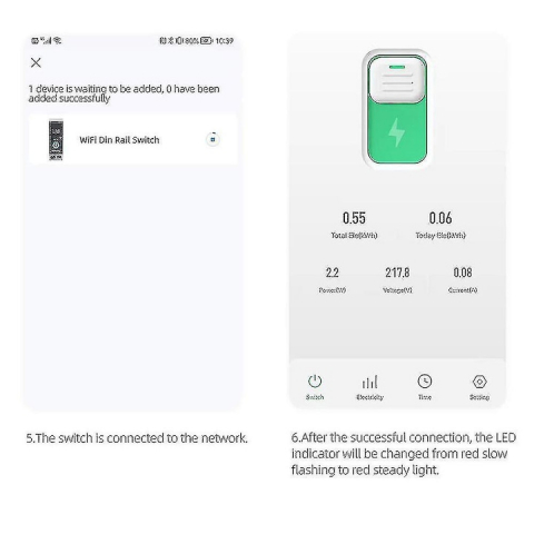 Siguranta Inteligenta, Wi-Fi, 40A, 1P, 1P+N, Monitorizare energie, Protectie Supratensiune, Programare inteligenta, compatibil Tuya, Smart Life APP @SmartWiz [4]