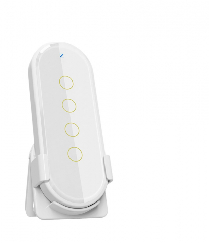 Telecomanda Inteligenta Programabila, Sticla Securizata, 4 butoane, 12 Scenarii Tuya, Zigbee, Alb @SmartWIZ [0]