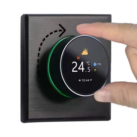 Termostate Wi-Fi - Termostat Inteligent Centrala, Rotita, Afisaj Digital, WIFI, Control prin Aplicatia Tuya, Wireless, Prindere in Doza de Perete, Control Vocal Google Home, Alexa @SmartWiz