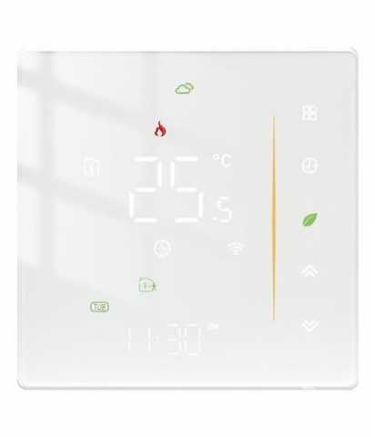 Termostate Wi-Fi - Termostat Inteligent Pardoseala/Boiler electric, Smart, WIFI, Control prin Aplicatia Tuya, Wireless, Prindere in Doza de Perete, Control Vocal Google Home, Alexa @SmartWiz