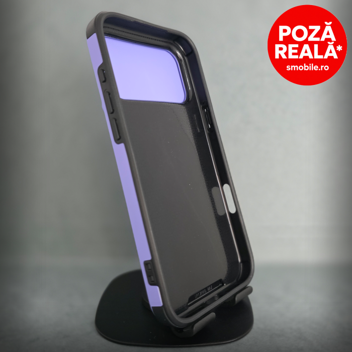 Husa pentru iPhone 17 Air - Mov Deschis Matte - MagSafe Inel Magnetic Protectie Camere [2]