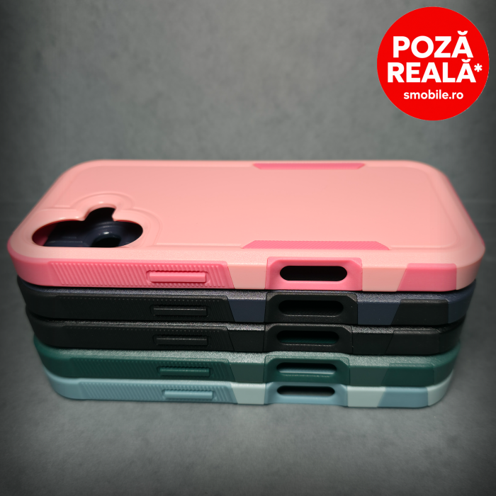Husa pentru iPhone 16 - Turcoaz - Carcasa din 2 Bucati Conectate - Copie [3]