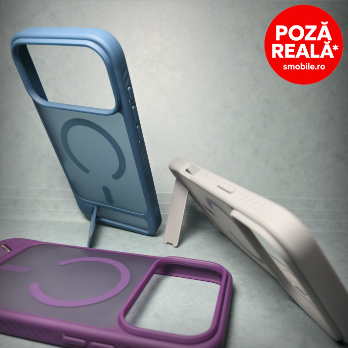 Husa pentru iPhone 17 ProMax - Roz Catifelat - MagSafe Inel Magnetic [6]