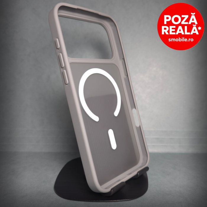 Husa pentru iPhone 17 Pro - Gri Matte - MagSafe Inel Magnetic [2]
