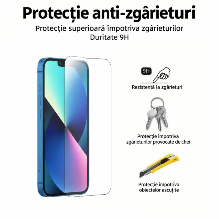 Folie protectie de Sticla Securizata Iphone 13 [4]