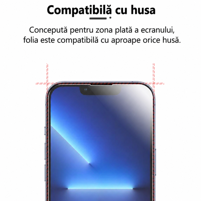 Folie protectie de Sticla Securizata iPhone 13 Pro Max [3]