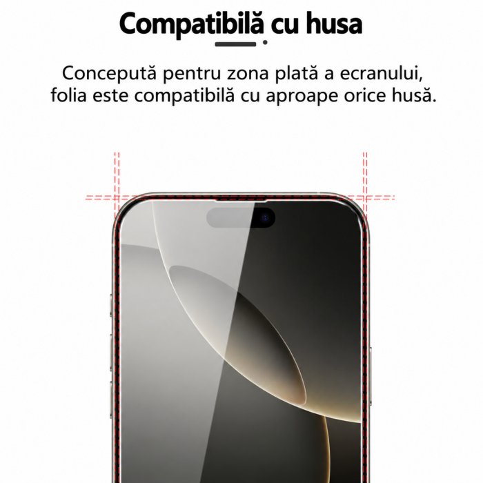 Folie de Sticlă Temperată 9H pentru iPhone 16 [2]