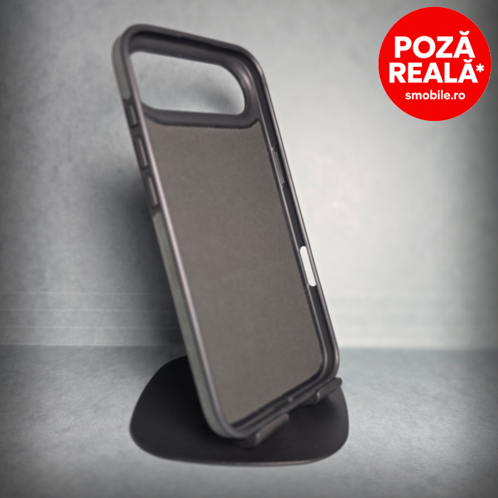 Husa pentru Samsung Galaxy S26 Ultra - Gri Textura Piele -  PREMIUM - MagSafe Inel Magnetic [2]