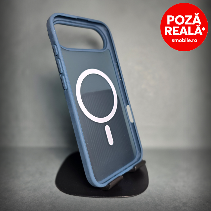 Husa pentru iPhone 17 Air - Albastru Matte - MagSafe Inel Magnetic [2]