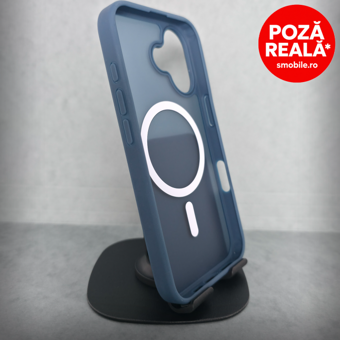 Husa pentru iPhone 15 - Gri Matte - MagSafe Inel Magnetic [2]