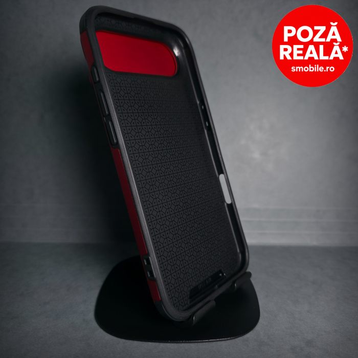 Husa pentru iPhone 17 Air - Rosu Matte - Protectie Camere - Suport Incorporat [2]