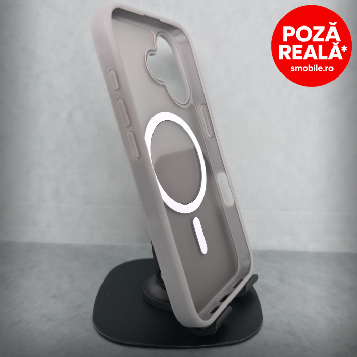 Husa pentru iPhone 14 Plus  - Gri Matte - MagSafe Inel Magnetic [2]