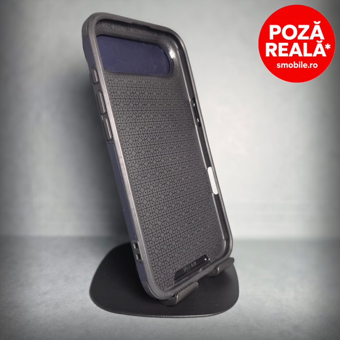 Husa pentru iPhone 17 Air - Albatru Matte - Protectie Camere - Suport Incorporat [2]