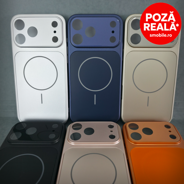 Husa pentru iPhone 17 ProMax - Gray - MagSafe - FULL Back Cover [5]