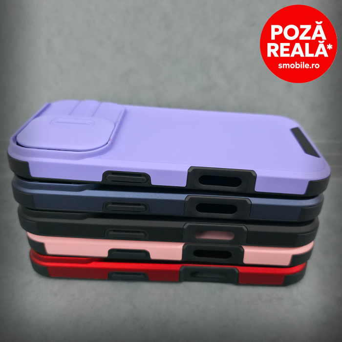 Husa pentru iPhone 17 - Roz Matte - MagSafe Inel Magnetic Protectie Camere [3]