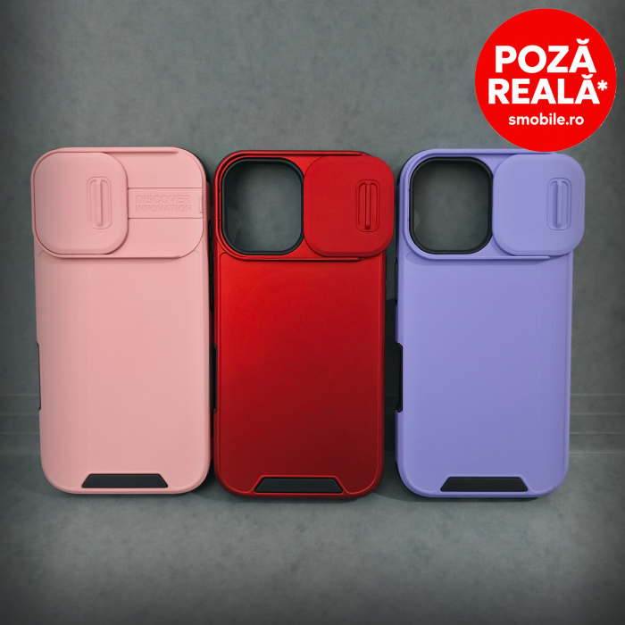 Husa pentru iPhone 17 - Roz Matte - MagSafe Inel Magnetic Protectie Camere [6]