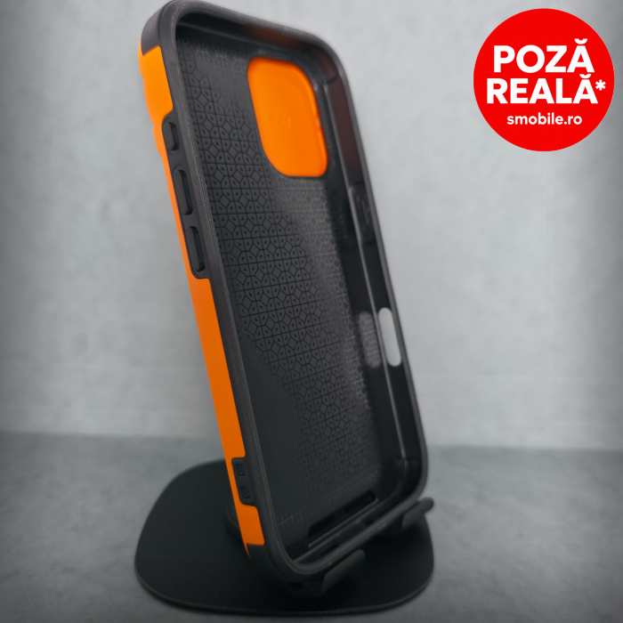 Husa pentru iPhone 17 - Portocaliu Matte - Protectie Camere - Suport Incorporat [2]