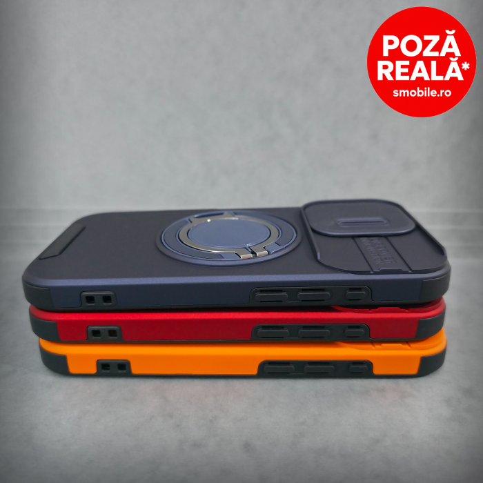 Husa pentru iPhone 17 - Bluemarin Matte - Protectie Camere - Suport Incorporat [5]