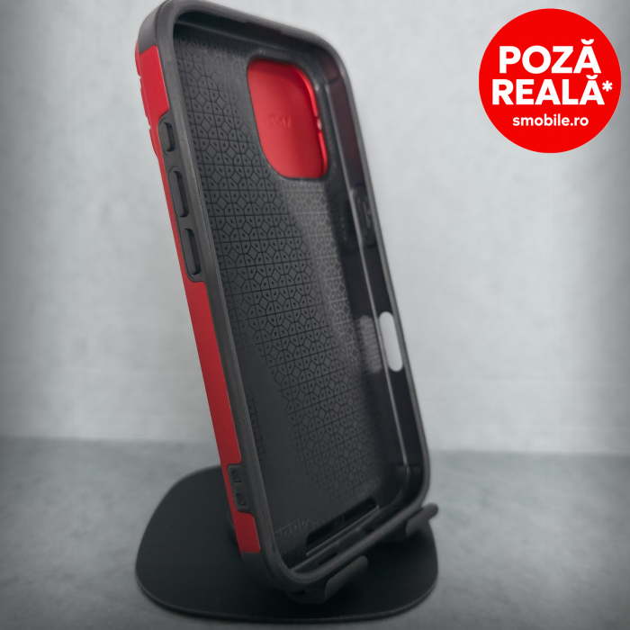 Husa pentru iPhone 17 - Rosu Matte - Protectie Camere - Suport Incorporat [2]