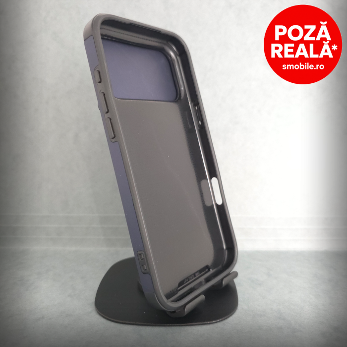 Husa pentru iPhone 17 ProMax - Albatru Matte - Protectie Camere - Suport Incorporat [2]